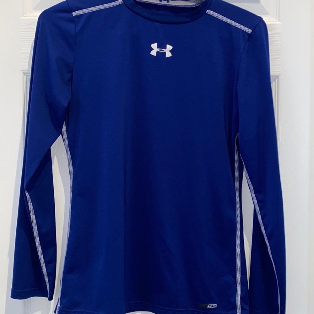 Unisex Under armour Heat Gear fitted moisture wicking long sleeve top
